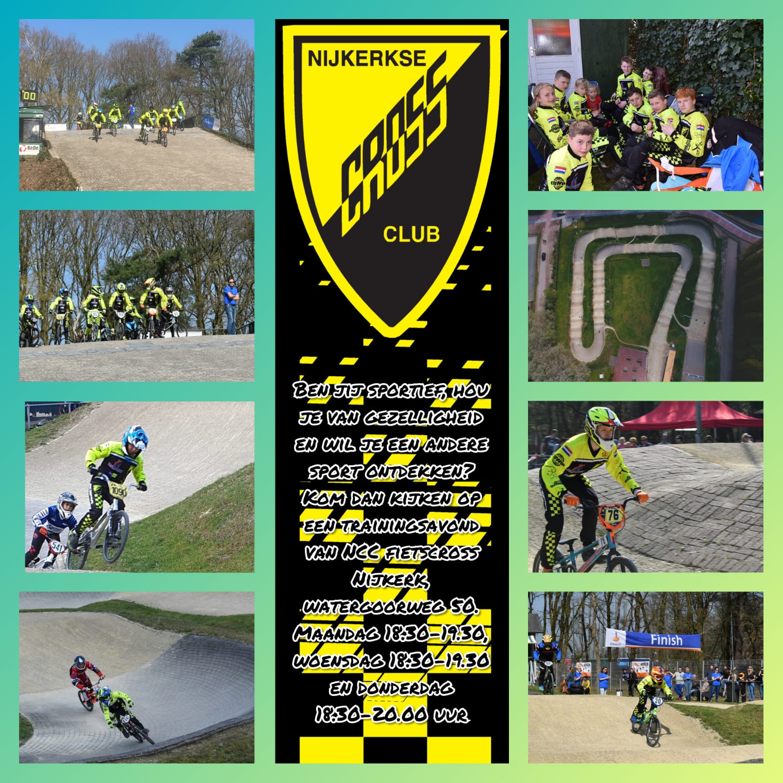 Mooie flyer voor nieuwe leden