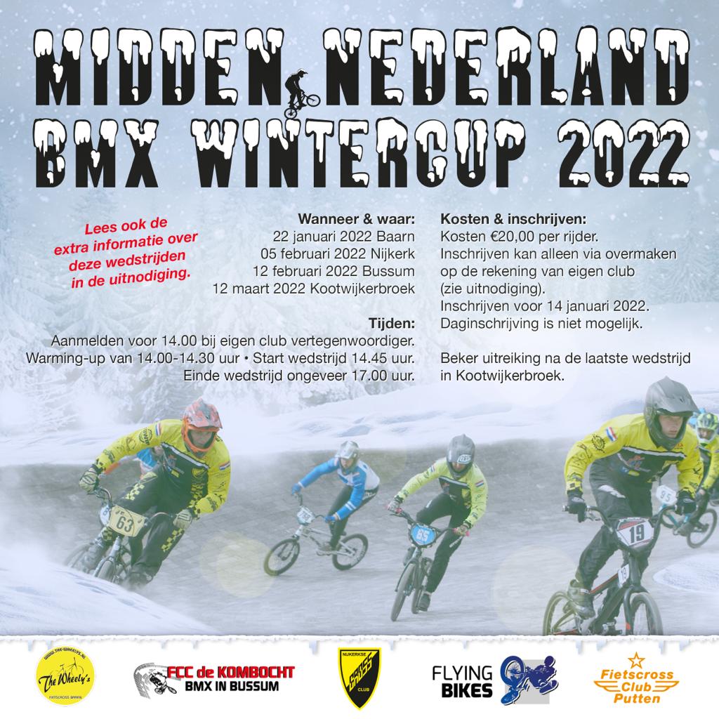 Aanpassing Midden Nederland BMX Wintercup 2022