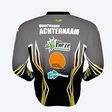 Achterkant clubshirt 2025