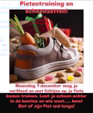 Pietentraining en schoen zetten